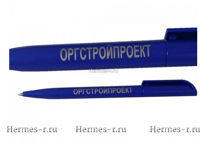 Одноцветная печать серебром на ручке