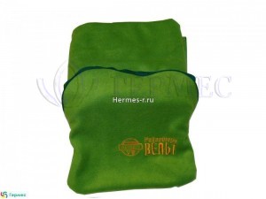 Вышивка на пледе-подушке