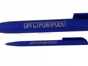 Одноцветная печать серебром на ручке