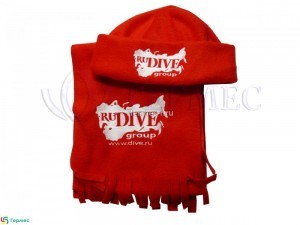 нанесение логотипа на флис