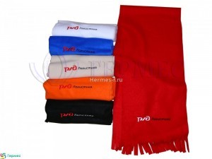 логотип на шарфах