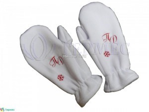 логотип на варежки