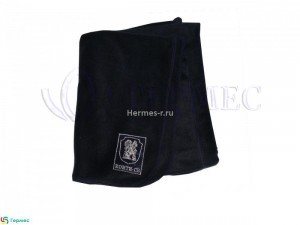 машинная вышивка на флисовом пледе