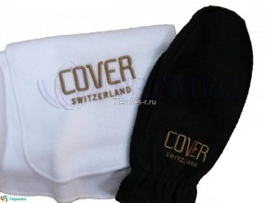 машинная вышивка логотипа на флисовом наборе