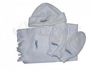 машинная вышивка на флисовых наборах