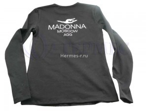 Печать логотипа на спине футболки