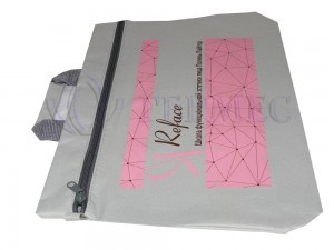 печать логотипа на сумке на заказ