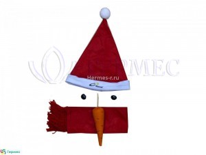 нанесение логотипа на набор-снеговик