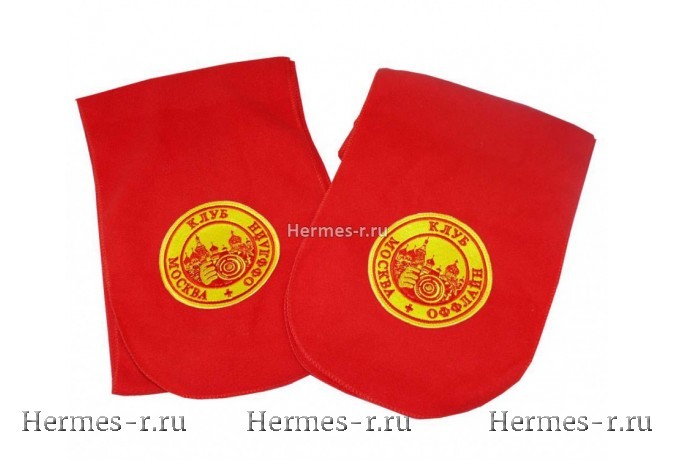 Пришив шеврона к шарфу