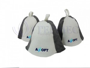 Вышивка на шапках для бани и сауны